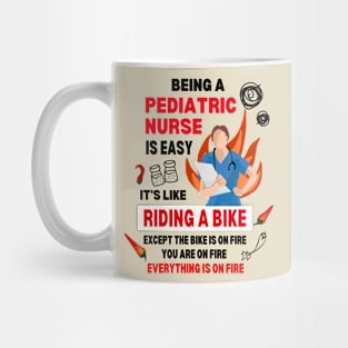 Nursing Funny Quote of A Pediatric Nurse Squad Mug